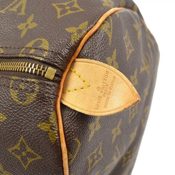 LOUIS VUITTON SPEEDY 35 HANDBAG PURSE MONOGRAM CANVAS - Picture 8 of 11